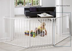 Scandinavian Pet 28-in Configurable Dog Gate Extension Panel, Medium, White slide 2 of 3