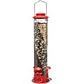 North States Triple Twist Tube Bird Feeder, Red