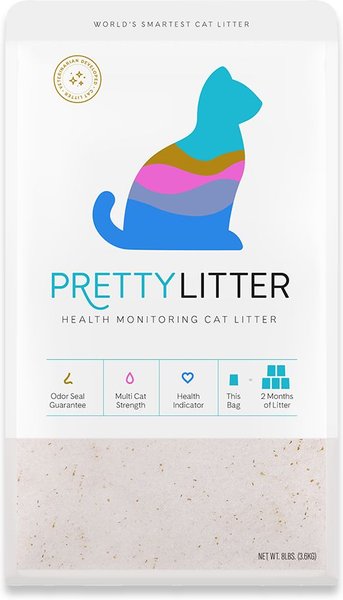 PrettyLitter Health Monitoring Cat Litter, 8-lb bag slide 1 of 10