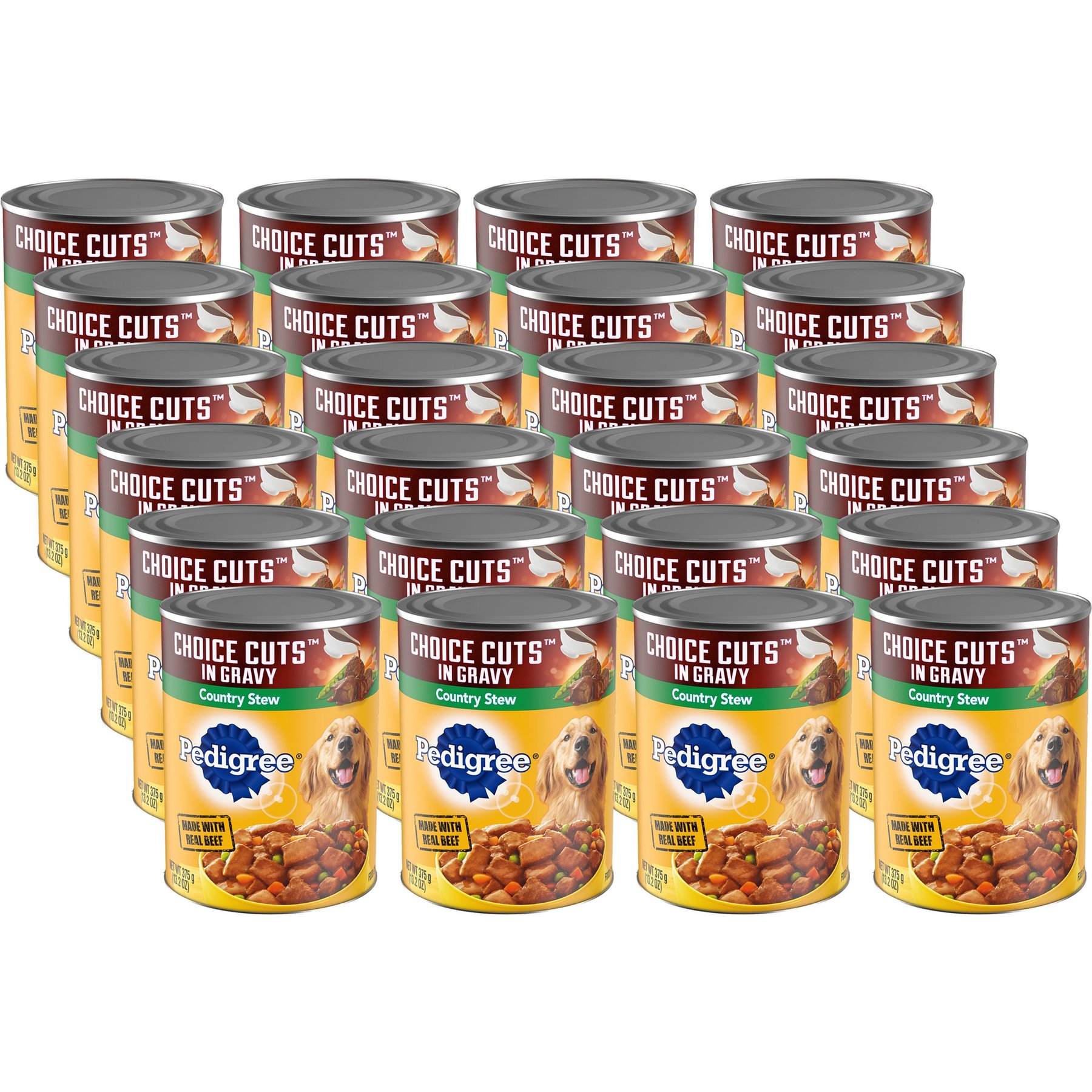 PEDIGREE Choice Cuts in Gravy Country Stew Adult Canned Wet Dog Food 13.2 oz case of 12 Chewy