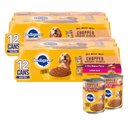 Pedigree Chopped Ground Dinner Filet Mignon Flavor & Beef Adult Canned Wet Dog Food Variety Pack, 13.2-oz can, case of 24