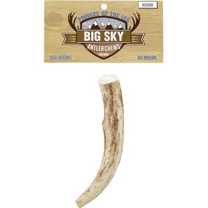 Big Sky Antler Chews Natural Elk Antler Dog Chews, Medium