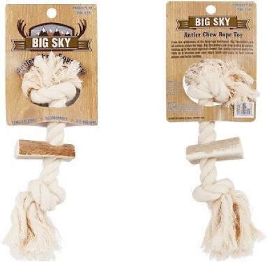 Show full view: Big Sky Antler Chews Natural Elk Antler Rope Dog Chew Toy, Small slide 5 of 7