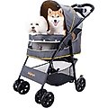 Ibiyaya Cloud 9 Dog & Cat Pet Stroller, Mustard Yellow, Small