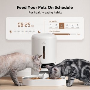 Petlibro Granary Automatic Two Cat & Dog Feeder + 3 Pet Food Desiccant Bags, 5L