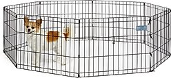 MidWest Wire Dog Exercise Pen, Black E-Coat, 18-in