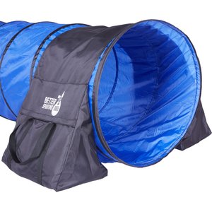 Better Sporting Dogs 10-ft Agility Tunnel with Sandbag Dog Toy, Blue