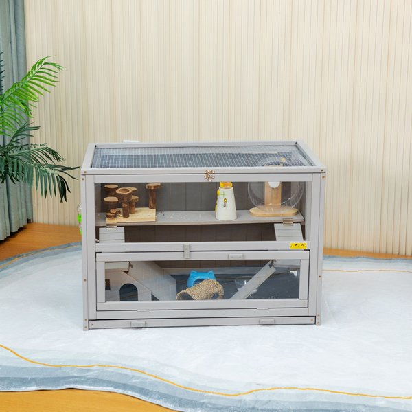 COZIWOW 2Story SmallPet Habitat with Removable Tray Hamster Cage