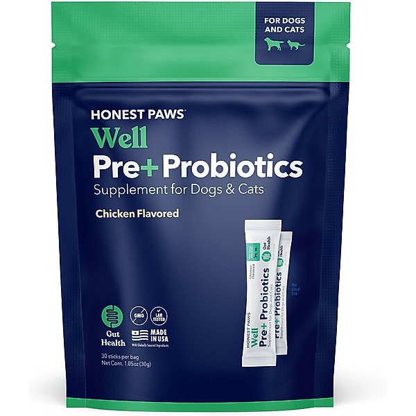HONEST PAWS Well Pre+ Probiotic Digestive Support Chicken Flavored