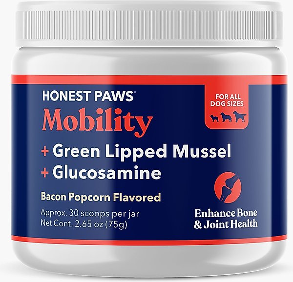 HONEST PAWS Hip &amp; Joint Dog Supplement, 75-g jar - Chewy.com
