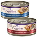 Wellness CORE Signature Selects Shredded Boneless Chicken & Chicken Liver Entree in Sauce + Flaked Skipjack Tuna & Wild Salmon Entree in Broth Canned Cat Food