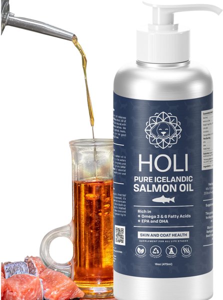 HOLI Pure Icelandic Salmon Oil Skin & Coat Health Dog Supplement