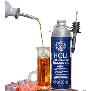 HOLI Pure Icelandic Salmon Oil Skin & Coat Health Dog Supplement, 10-oz bottle