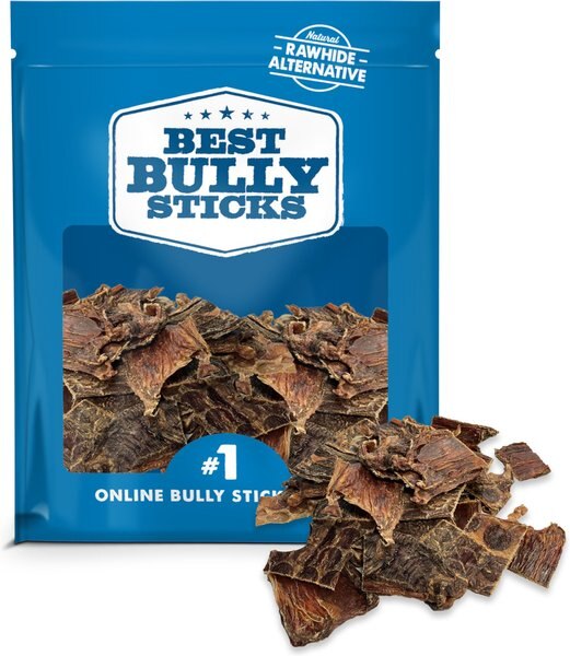 Best Bully Sticks Beef Gullet Jerky Mix Crunchy Dog Treats, 1-lb bag slide 1 of 6