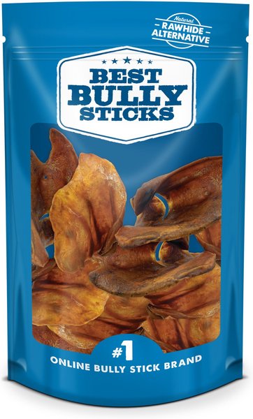 Best Bully Sticks Pig Ears Natural Chew Dog Treats, 12 count slide 1 of 5