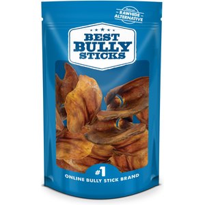 Best Bully Sticks Pig Ears Natural Chew Dog Treats, 12 count