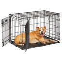 MidWest LifeStages Double Door Collapsible Wire Dog Crate, 36 inch