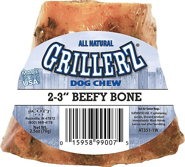 Grillerz Smoked Beefy Bones Dog Treats, Small slide 1 of 3