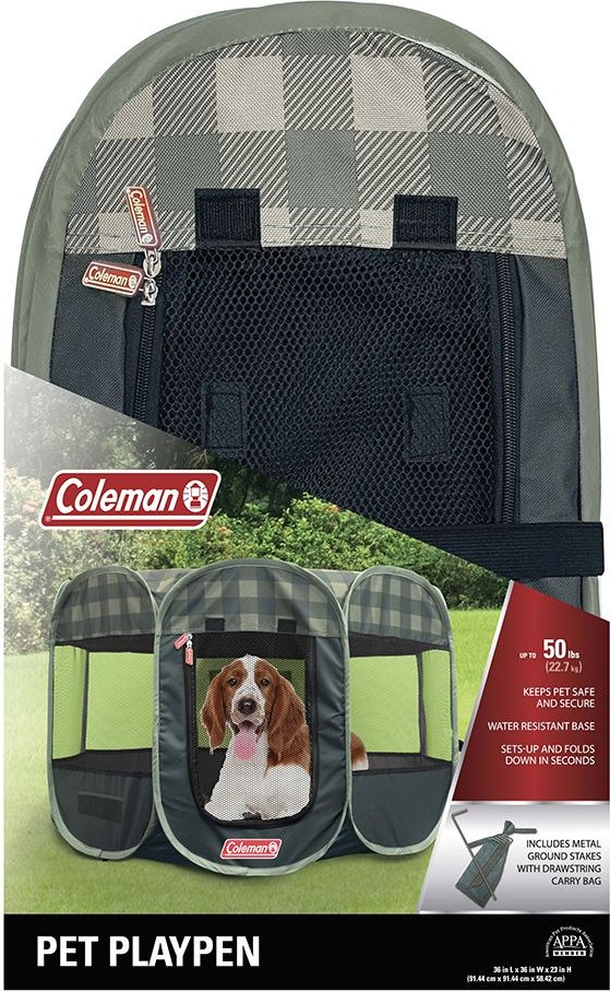 Coleman pop shop up kennel