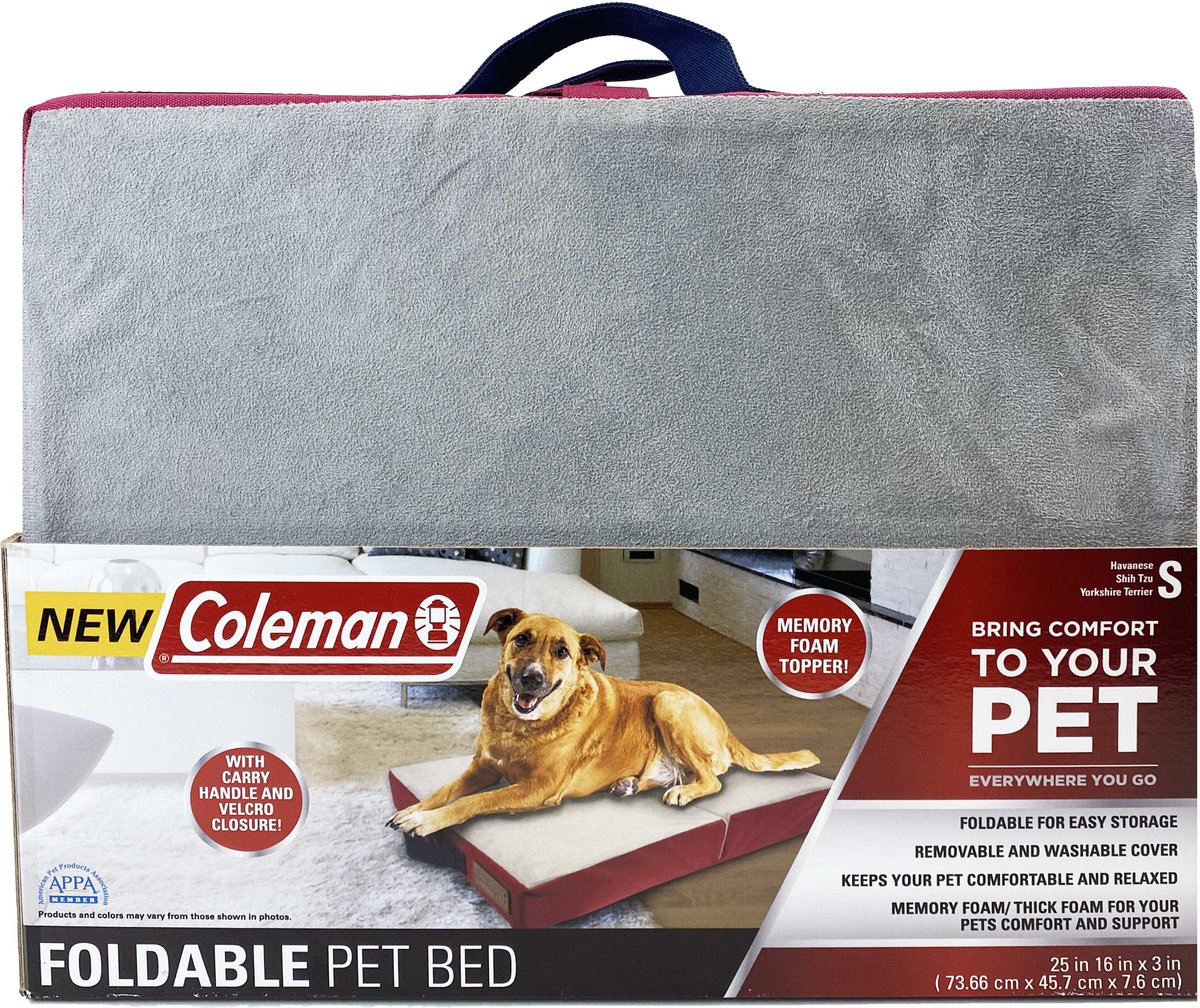 COLEMAN Carry Handle Folding Dog Bed Medium Chewy