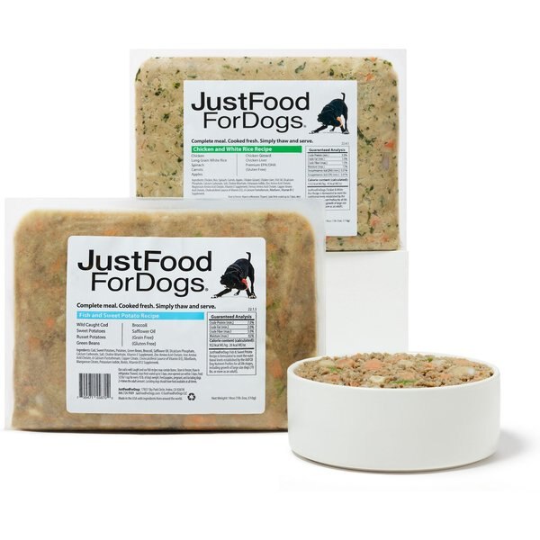 JUSTFOODFORDOGS Sensitive Skin & Stomach Variety Pack Human-Grade Fresh ...