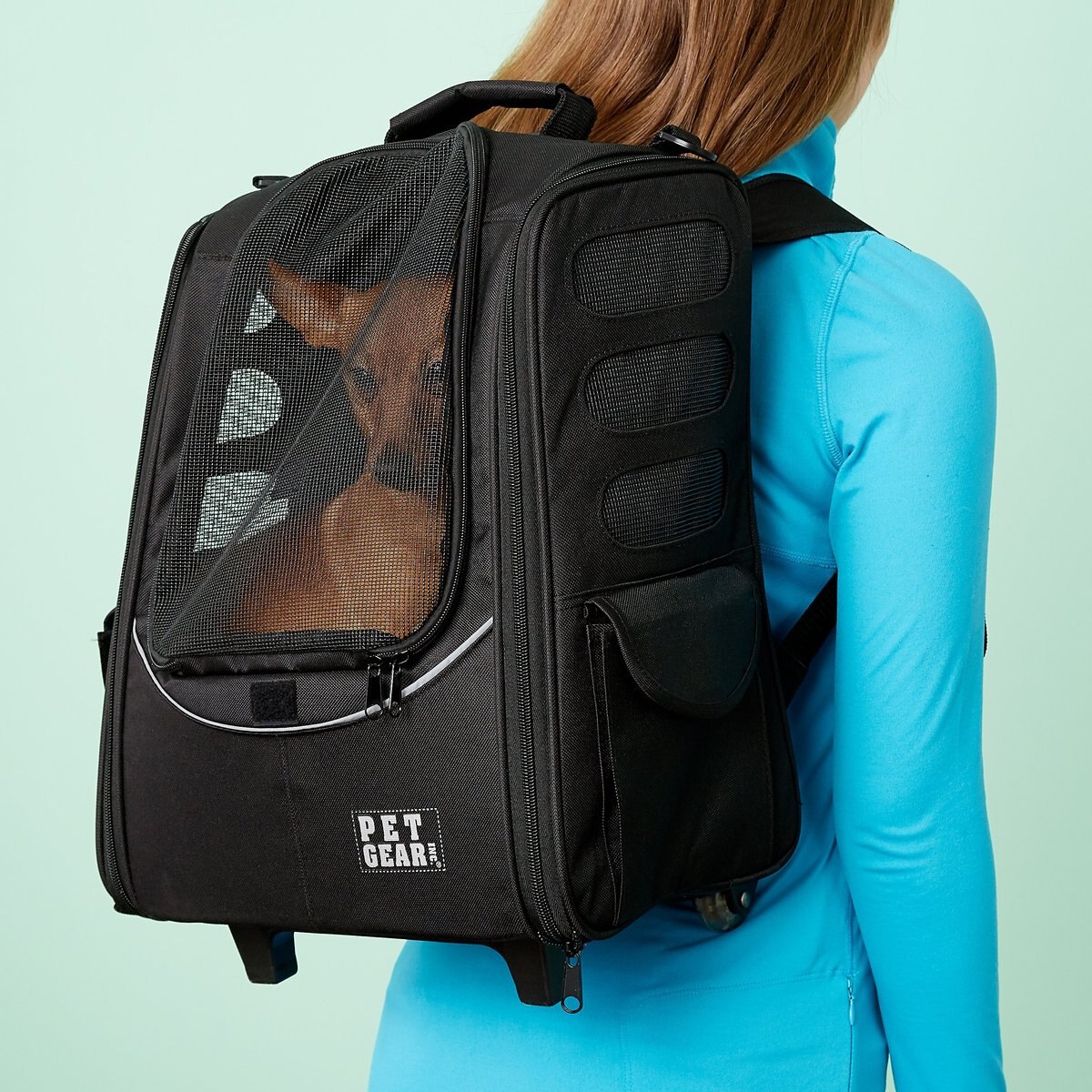 Pet gear rolling clearance backpack