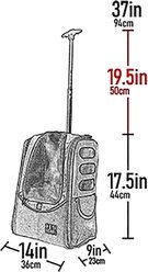 Pet Gear I-GO2 Escort Dog & Cat Backpack & Rolling Carrier, Pink slide 2 of 9