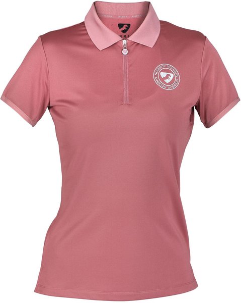 Shires Equestrian Products Aubrion Parsons Tech Horse Riding Polo, Dusky Pink, XX-Small slide 1 of 3