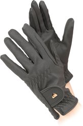 Shires Equestrian Products Aubrion PU Ladies Horse Riding Gloves, Black, X-Small