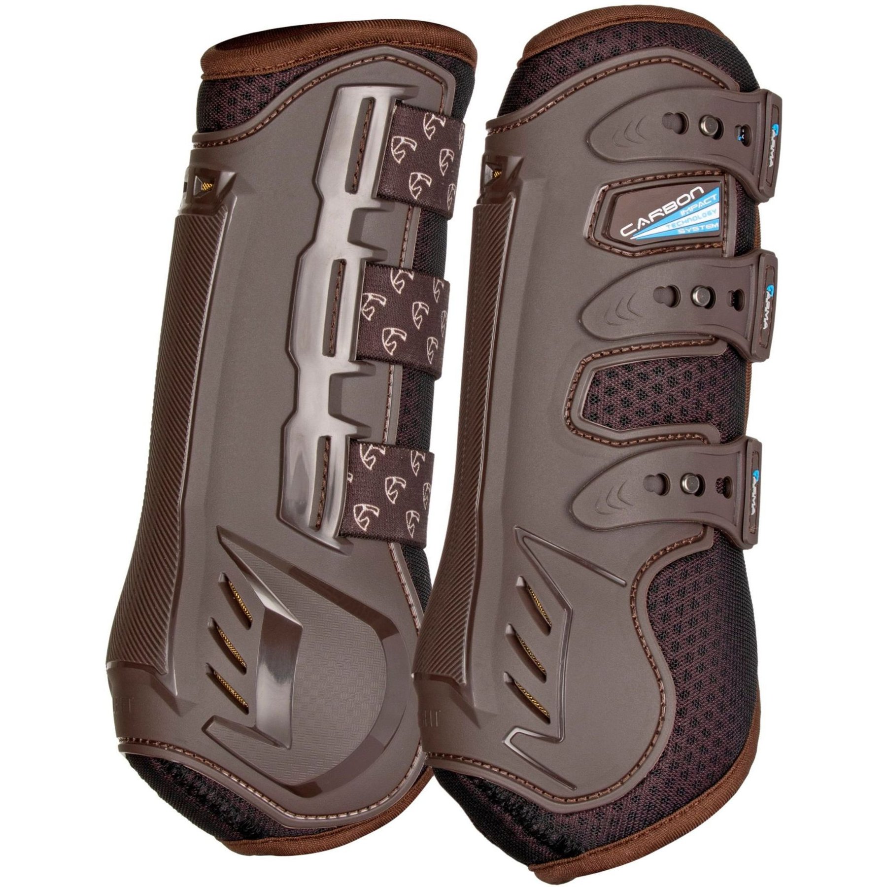 Shires Equestrian Products ARMA Carbon Horse Training Boots, Brown, Extra Full