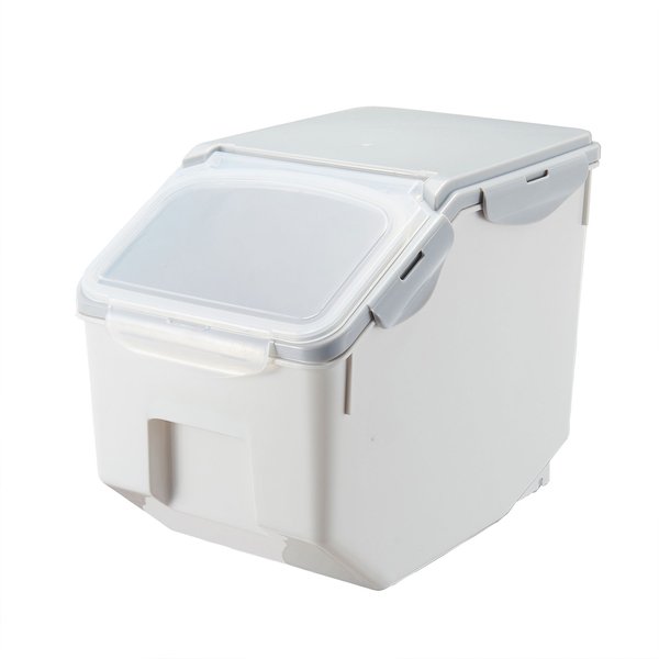 HANAMYA BPA Free Pet Food Storage Container & Measuring Cup, 10lb & 15