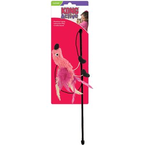 KONG Active Feather Teaser Cat Toy, Color Varies