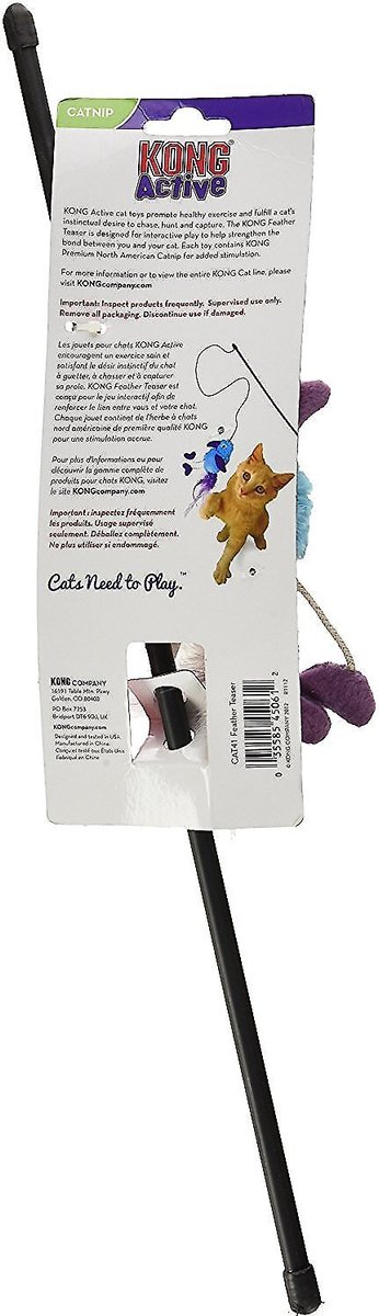 Kong active feather teaser cat outlet toy