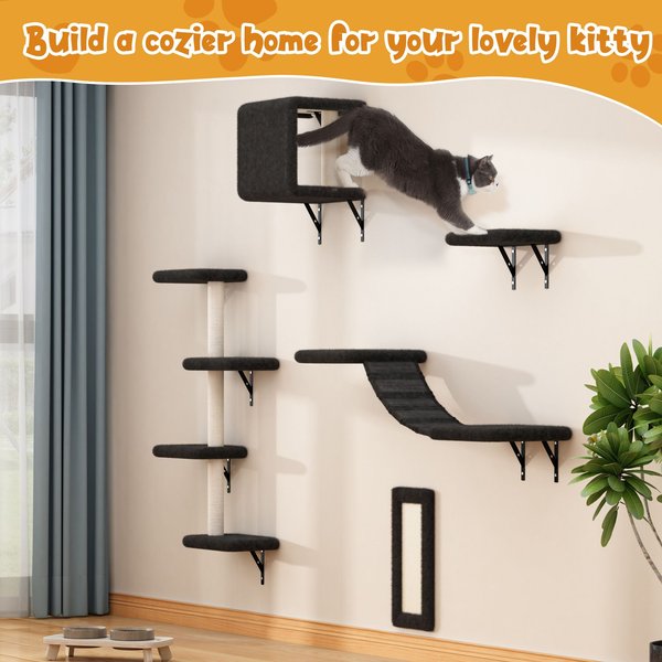 Cat wall climbing shelves hotsell