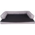 Happycare Textiles Advanced Graphene Orthopedic Foam Dog Sofa Bed, Grey & Black, Medium