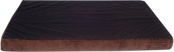 Happycare Textiles Advanced Graphene Orthopedic Foam Flat Pet Bed, Large, Brown & Black slide 1 of 6