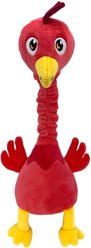KONG Shakers Bobz Rooster Dog Toy, Coral, Medium slide 1 of 3