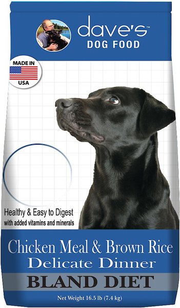 Dave's Pet Food Chicken Meal & Brown Rice Delicate Dinner Dry Dog Food, 4-lb bag slide 1 of 5