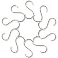 SunGrow Metal S Hooks for Hanging Small Animal & Bird Cage Toys, Plants & Kitchen Utensils, 10 count
