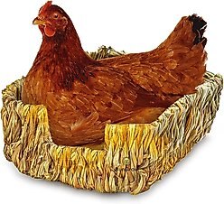 SunGrow Chicken Coop Nesting Boxes for Laying Eggs, Woven Baskets for Storage