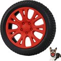 EYS Rubber Tires Dog Toy, Purple, Medium