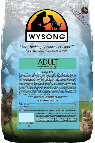 WYSONG Adult Dry Dog Food 5 lb bag Chewy