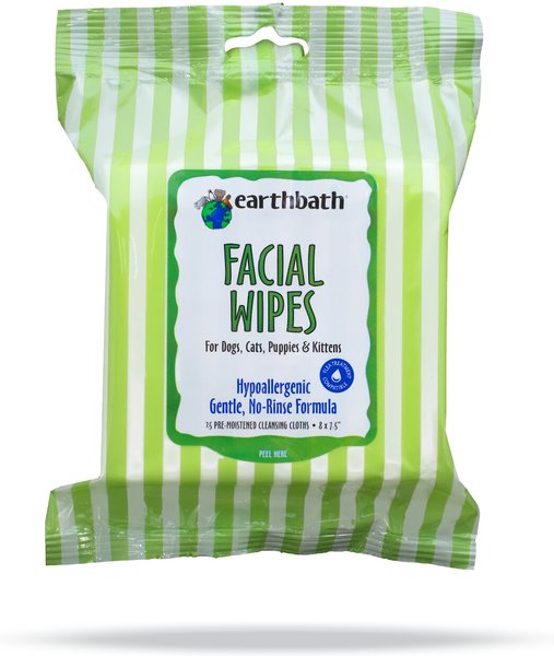 Earthbath Specialty Facial Wipes for Dogs & Cats, 25 count slide 1 of 2