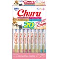 Inaba Churu Seafood Variety Creamy Puree Grain-Free Lickable Cat Treats. 0.5-oz tube, 20 count