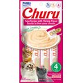 Inaba Churu Tuna Recipe with Shrimp Flavor Creamy Puree Grain-Free Lickable Cat Treats, 0.5-oz tube, 4 count