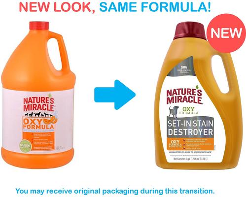 Show full view: Nature's Miracle Oxy Pet Stain & Odor Remover, 1-gal bottle slide 2 of 8
