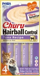 Inaba Churu Tuna Recipe Creamy Puree Grain-Free Lickable Cat Treats, 0.5-oz tube, 4 count