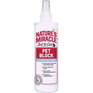 Nature's Miracle Just For Cats Pet Block Cat Repellent Spray, 8-oz bottle