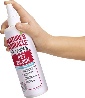 Show full view: Nature's Miracle Just for Cats Pet Block Cat Repellent Spray, 8-oz bottle slide 5 of 9