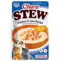 Inaba Churu Stew Chicken & Tuna Recipe Grain-Free Lickable Cat Treats, 1.4-oz pouch